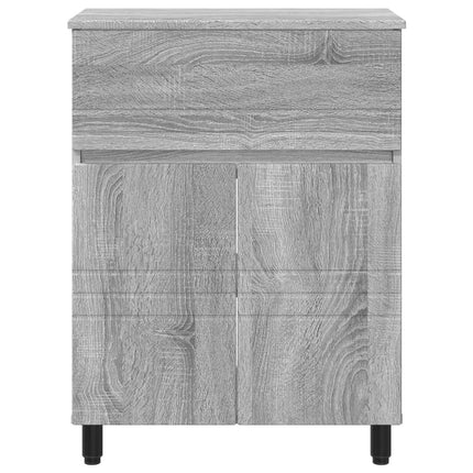 Badrums vaskenhet Grå Sonoma 60 x 35 x 80 cm Konstruerat trä