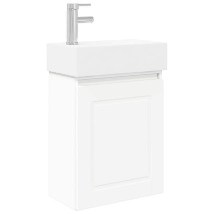 Badrumsspegel med kran Vit 45,5 x 22,5 x 84 cm