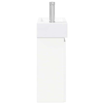 Badrumsspegel med kran Vit 45,5 x 22,5 x 84 cm