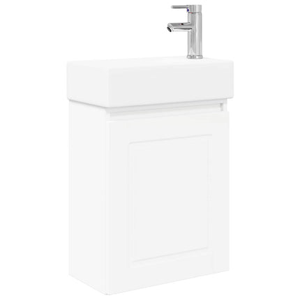 Badrumsspegel med kran Vit 45,5 x 22,5 x 84 cm