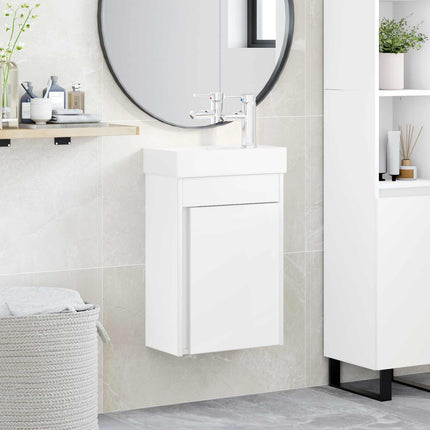 Badrumsspegel med kran Vit 40,5 x 22,5 x 62 cm