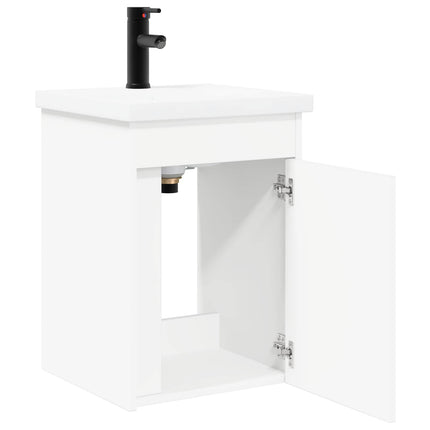 Badrumsspegel med kran Vit 42 x 40 x 74,5 cm
