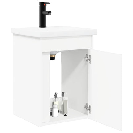 Badrumsspegel med kran Vit 42 x 40 x 74,5 cm