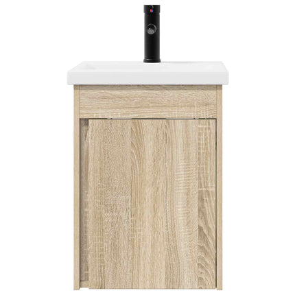 Badrumsspegel med kran Sonoma-ek 42 x 40 x 74,5 cm