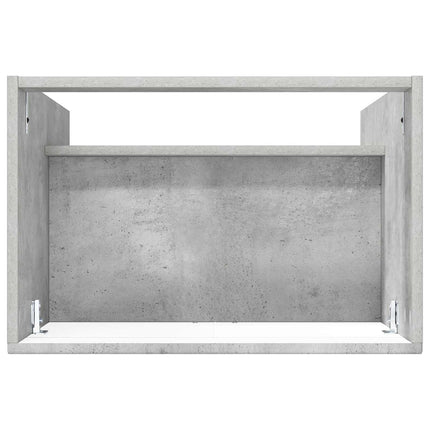Badrumsskåp under handfat Betonggrå 56 x 37,5 x 81 cm