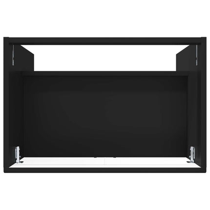 Badrumsskåp under handfat Svart 78,5 x 37,5 x 81 cm