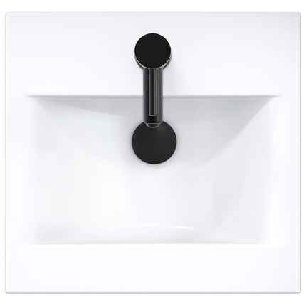 Badrumsspegel med handfat Artisan-ek 42 x 40 x 84,5 cm
