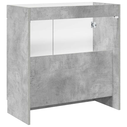 Badrumsskåp under handfat Betonggrå 78,5 x 37,5 x 81 cm