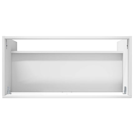 Badrumsskåp under handfat Vit högglans 78,5 x 37,5 x 81 cm