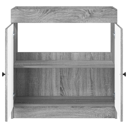 Badrumsskåp under handfat Grå Sonoma 78,5 x 37,5 x 81 cm