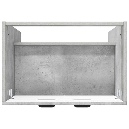 Badrumsskåp under handfat Betonggrå 56 x 37,5 x 81 cm