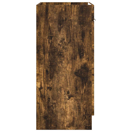 Badrumsskåp under handfat Rökt ek 56 x 37,5 x 81 cm