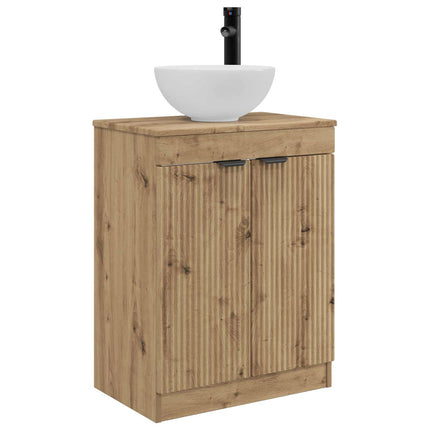 Badrumsspegel med handfat Artisan-ek 54 x 35 x 83 cm