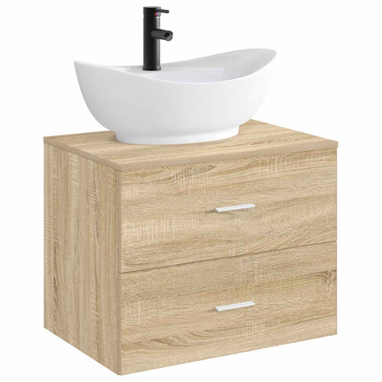 Tvättställ för badrum Matte Svart 59 x 35 x 21 cm Metall