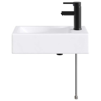 Tvättställ för badrum Matte Svart 45,5 x 25,5 x 13 cm Metall