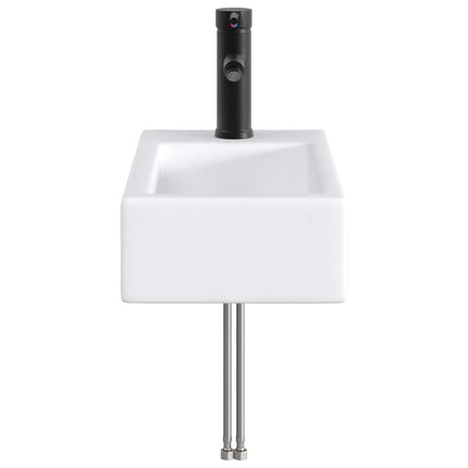 Tvättställ för badrum Matte Svart 45,5 x 25,5 x 13 cm Metall