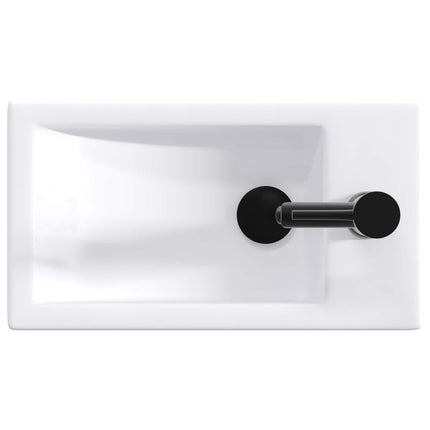 Tvättställ för badrum Matte Svart 45,5 x 25,5 x 13 cm Metall