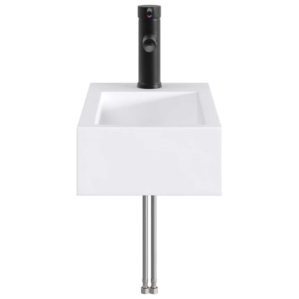 Tvättställ för badrum Matte Svart 45,5 x 25,5 x 13 cm Metall