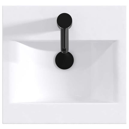Tvättställ för badrum Matte Svart 42 x 40 x 16,5 cm Metall