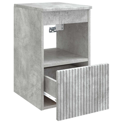 Badrumsskåp Betonggrå 30 x 44,5 x 50 cm Konstruerat trä