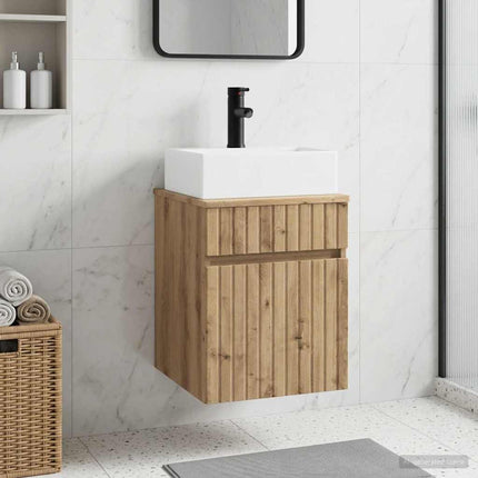 Väggmonterad Handfat Vanity Artisan-ek 39 x 41 x 62,5 cm