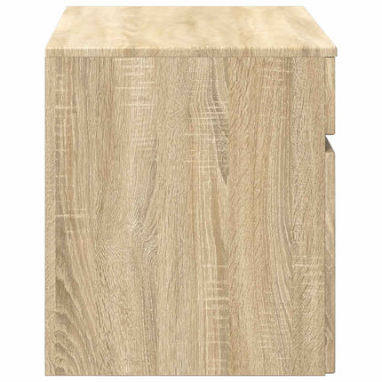 Väggmonterat Badrumsskåp Sonoma-ek 59 x 44,5 x 50 cm