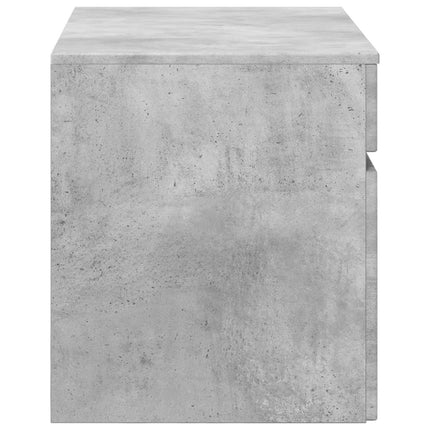 Väggmonterat Badrumsskåp Betonggrå 59 x 44,5 x 50 cm
