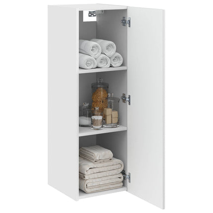 Väggmonterat Badrumsskåp Vit 33 x 34,5 x 60 cm Konstruerat trä