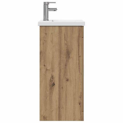 Badrumsspegel med handfat Artisan-ek 42 x 40 x 84,5 cm