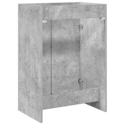 Badrum Under Diskbänk Skåp Betonggrå 56 x 37,5 x 81 cm