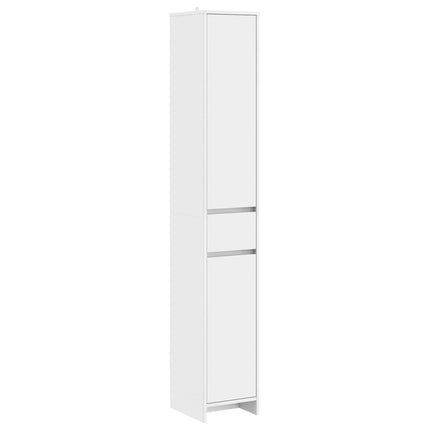 Badrumsskåp Vit 30 x 33 x 190 cm Konstruerat trä