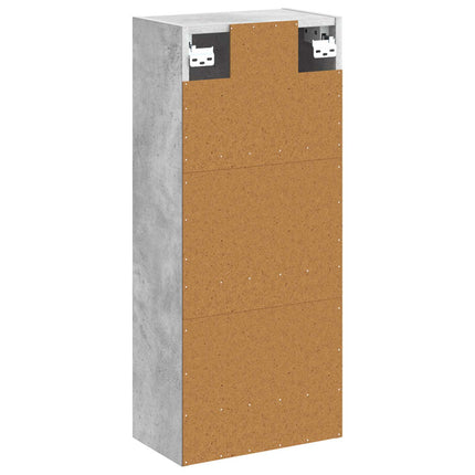 Väggmonterad handfatsspegel Betonggrå 35 x 20 x 81 cm