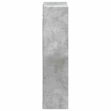Väggmonterad handfatsspegel Betonggrå 35 x 20 x 81 cm