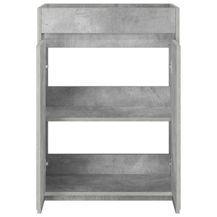 Badrum Under Diskbänk Skåp Betonggrå 56 x 37,5 x 81 cm