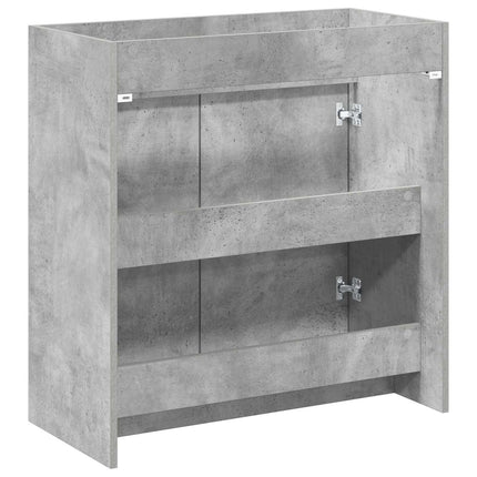 Badrum Under Diskbänk Skåp Betonggrå 78,5 x 37,5 x 81 cm