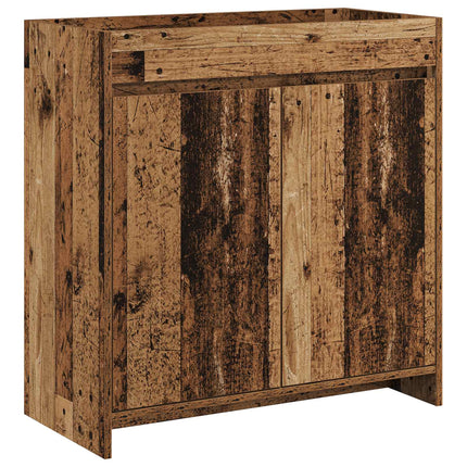 Badrum Under Diskbänk Skåp Gammalt trä 78,5 x 37,5 x 81 cm