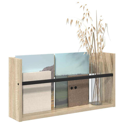 Tidningshylla Sonoma-ek 60 x 12 x 30 cm Konstruerat trä