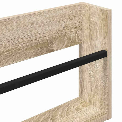 Tidningshylla 2 pcs Sonoma-ek 60 x 12 x 30 cm Konstruerat trä