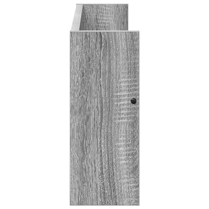 Tidningshylla 2 pcs Grå Sonoma 60 x 12 x 30 cm Konstruerat trä