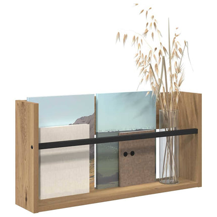 Tidningshylla Artisan Ek 60 x 12 x 30 cm Konstruerat trä