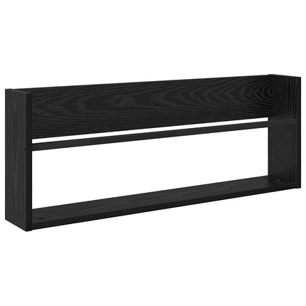 Tidningshylla Svart Ek 80 x 12 x 30 cm Konstruerat trä