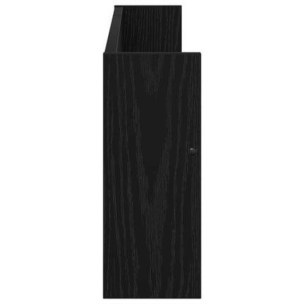 Tidningshylla Svart Ek 80 x 12 x 30 cm Konstruerat trä