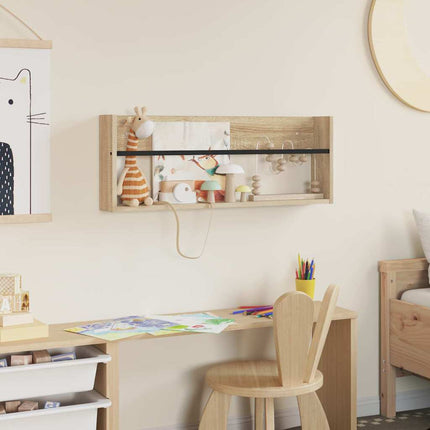 Tidningshylla Sonoma-ek 80 x 12 x 30 cm Konstruerat trä
