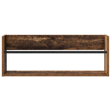Tidningshylla Gammalt trä 80 x 12 x 30 cm Konstruerat trä