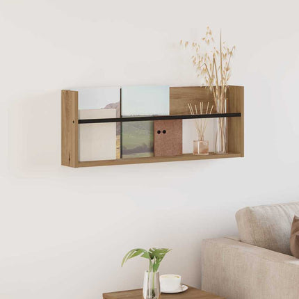 Tidningshylla Artisan Ek 80 x 12 x 30 cm Konstruerat trä