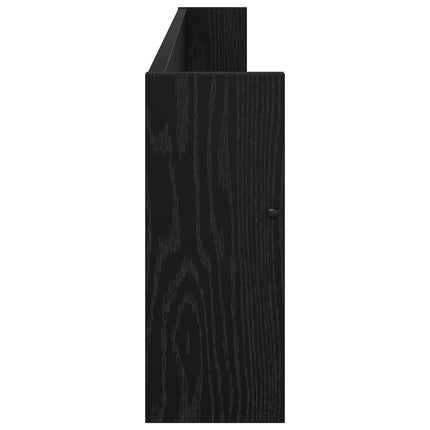 Tidningshylla Svart Ek 100 x 12 x 30 cm Konstruerat trä