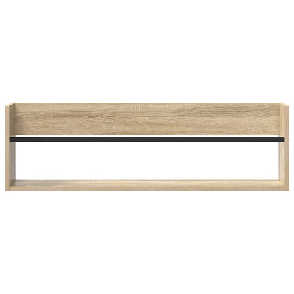 Tidningshylla 2 pcs Sonoma-ek 100 x 12 x 30 cm Konstruerat trä