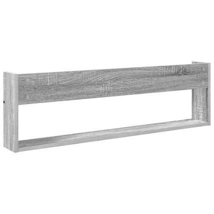 Tidningshylla 2 pcs Grå Sonoma 100 x 12 x 30 cm Konstruerat trä