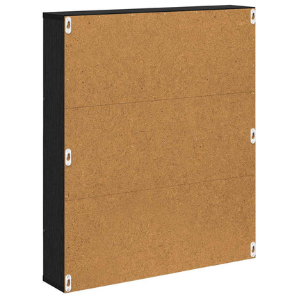 Tidningshylla Svart Ek 60 x 12 x 70 cm Konstruerat trä