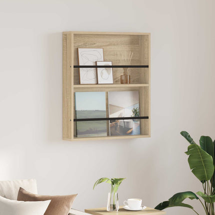 Tidningshylla Sonoma-ek 60 x 12 x 70 cm Konstruerat trä